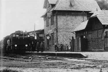 Historisches Bild des Bahnhofs Silschede