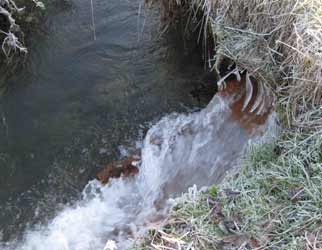 Wasseraustritt der Zeche Alte Haase