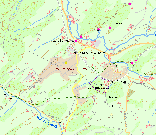 Aktuelle Karte Zeche Johannessegen