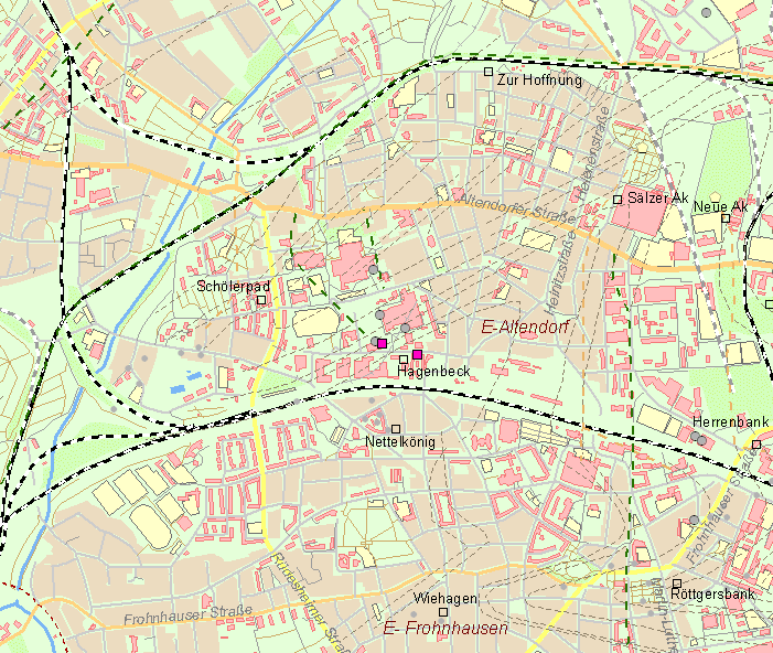 Karte Essen-Altendorf