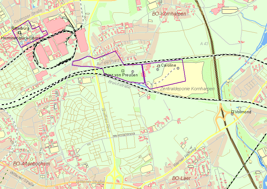 Karte Bochum-Kornharpen