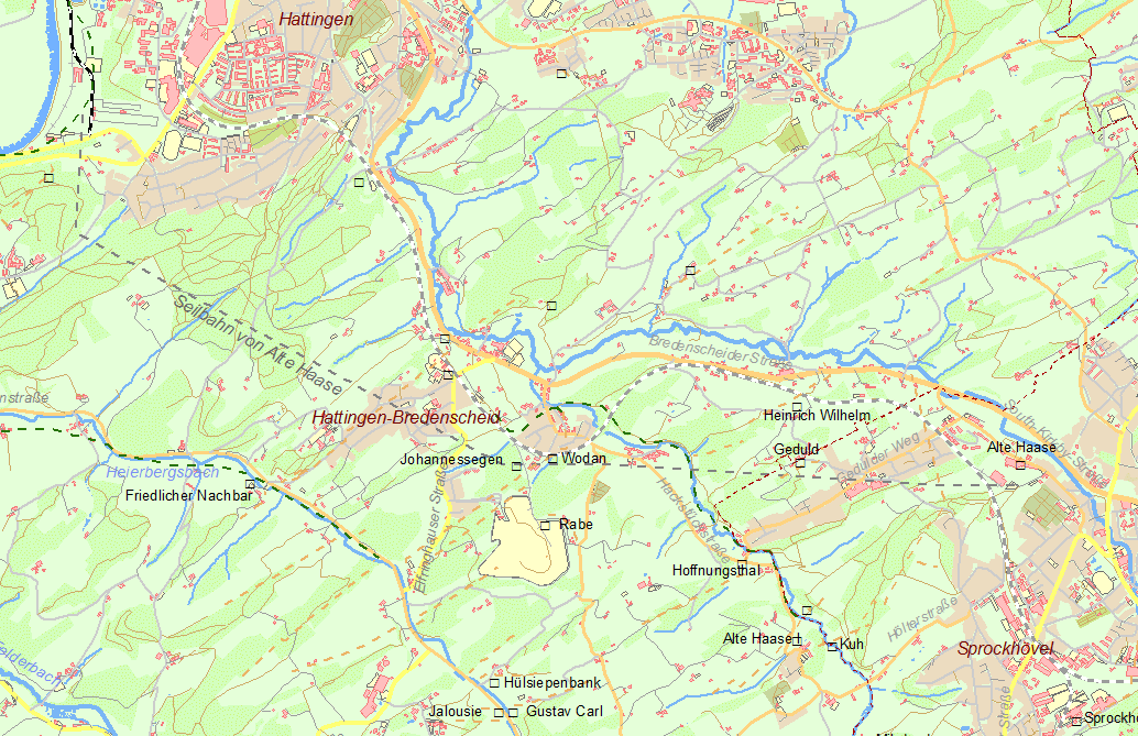 Aktuelle Karte Seilbahn Alte Haase