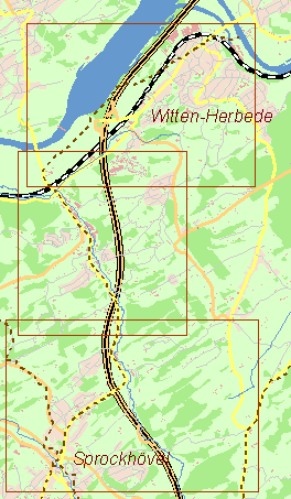 Aktuelle Karte Kohlenweg Herbede-Sprockhövel