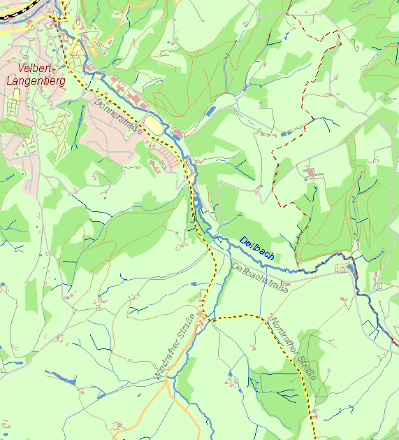 Karte Kohlenweg bei Nordrath