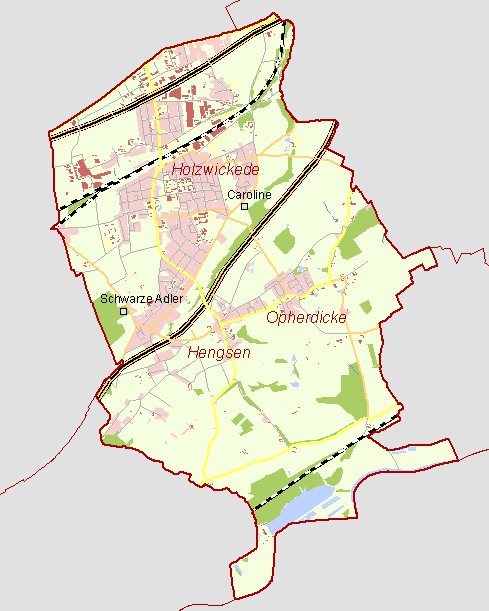 Aktuelle Karte von Holzwickede