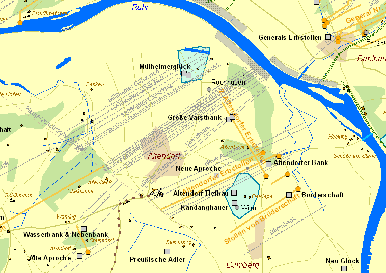 Historische Karte Burgaltendorf
