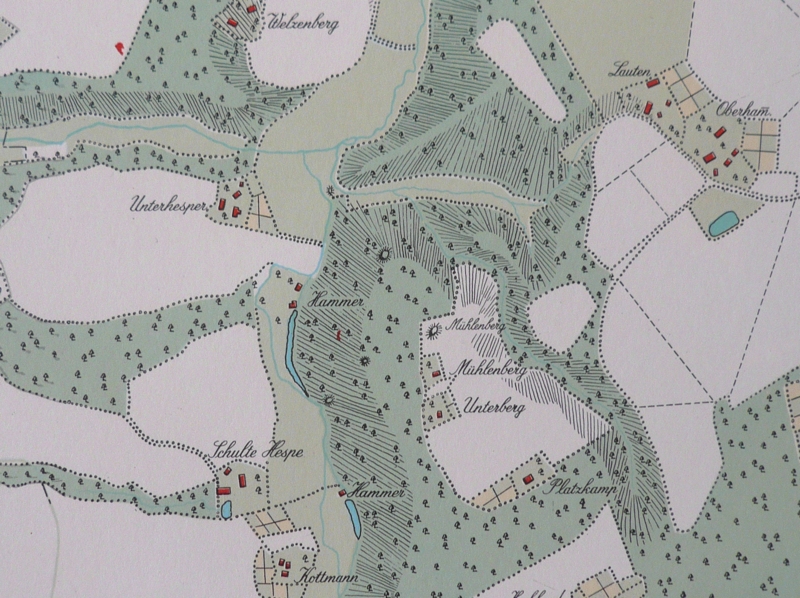 Historische Karte Zeche Mhlenberg