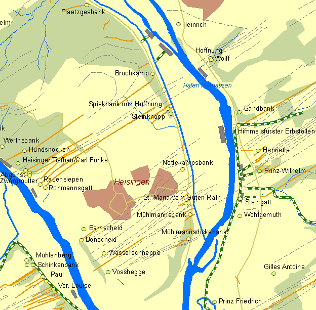 bersichtskarte Essen-Heisingen